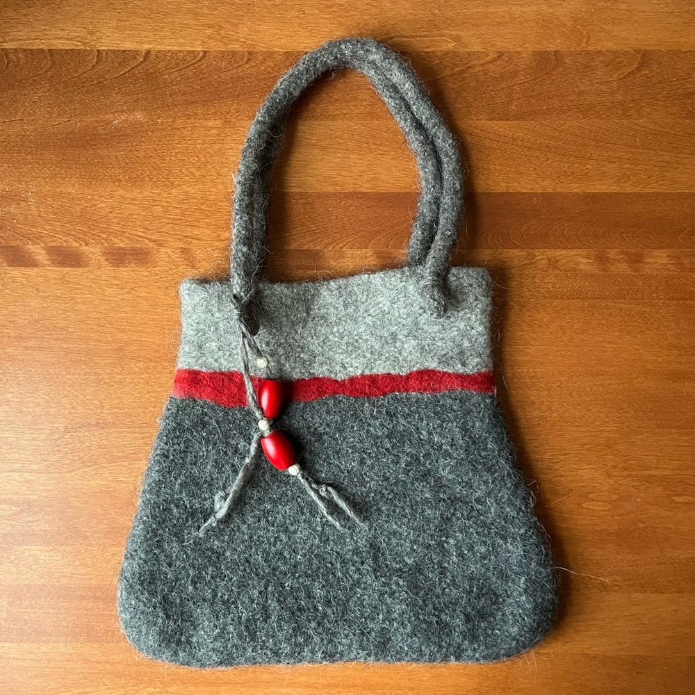 Vintage Handmade Wool Bag